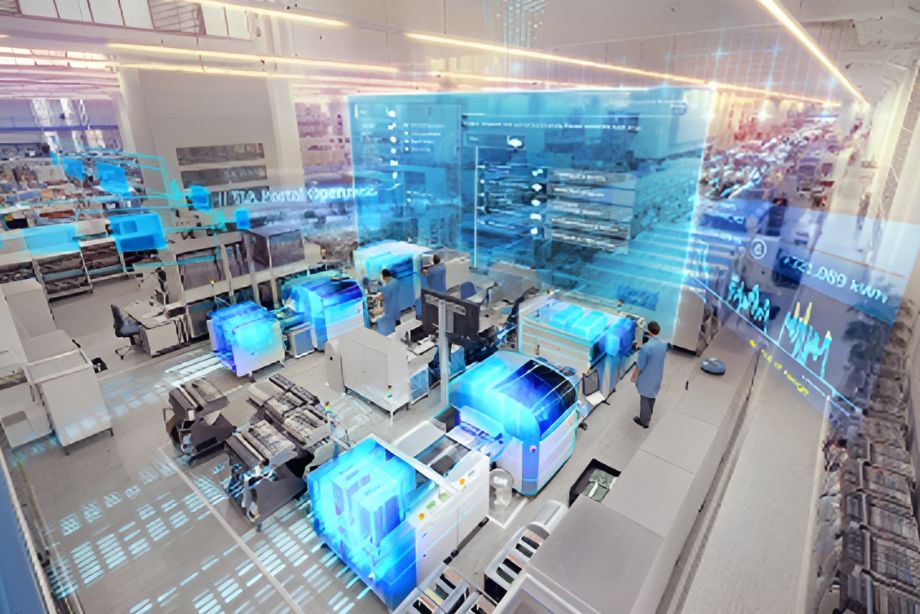 Imagem ilustrando uma grande industria com o software edge solid
